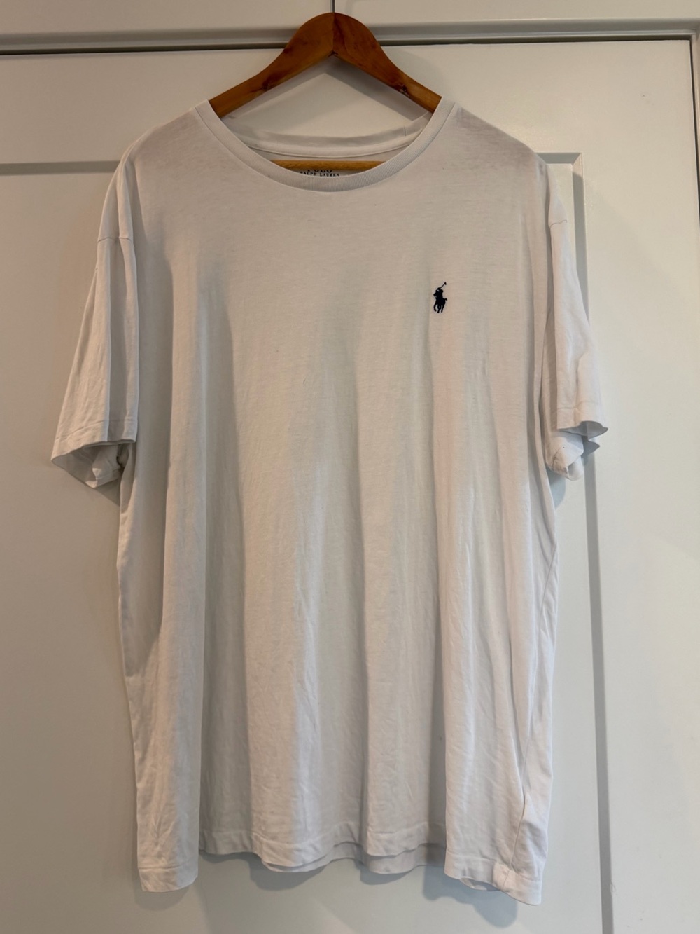 Polo by Ralph Lauren White Short-Sleeve Crewneck T-Shirt with Navy Pony